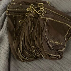 Crown Royal Brown Drawstring Bags